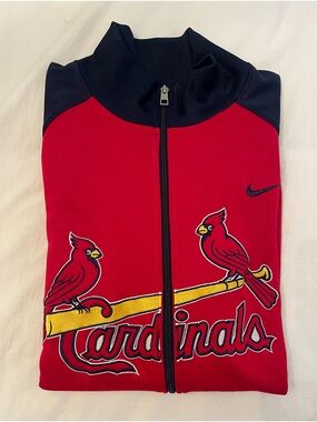 Men’s Nike St. Louis Cardinals Zip Front Zip Jacket Size XL